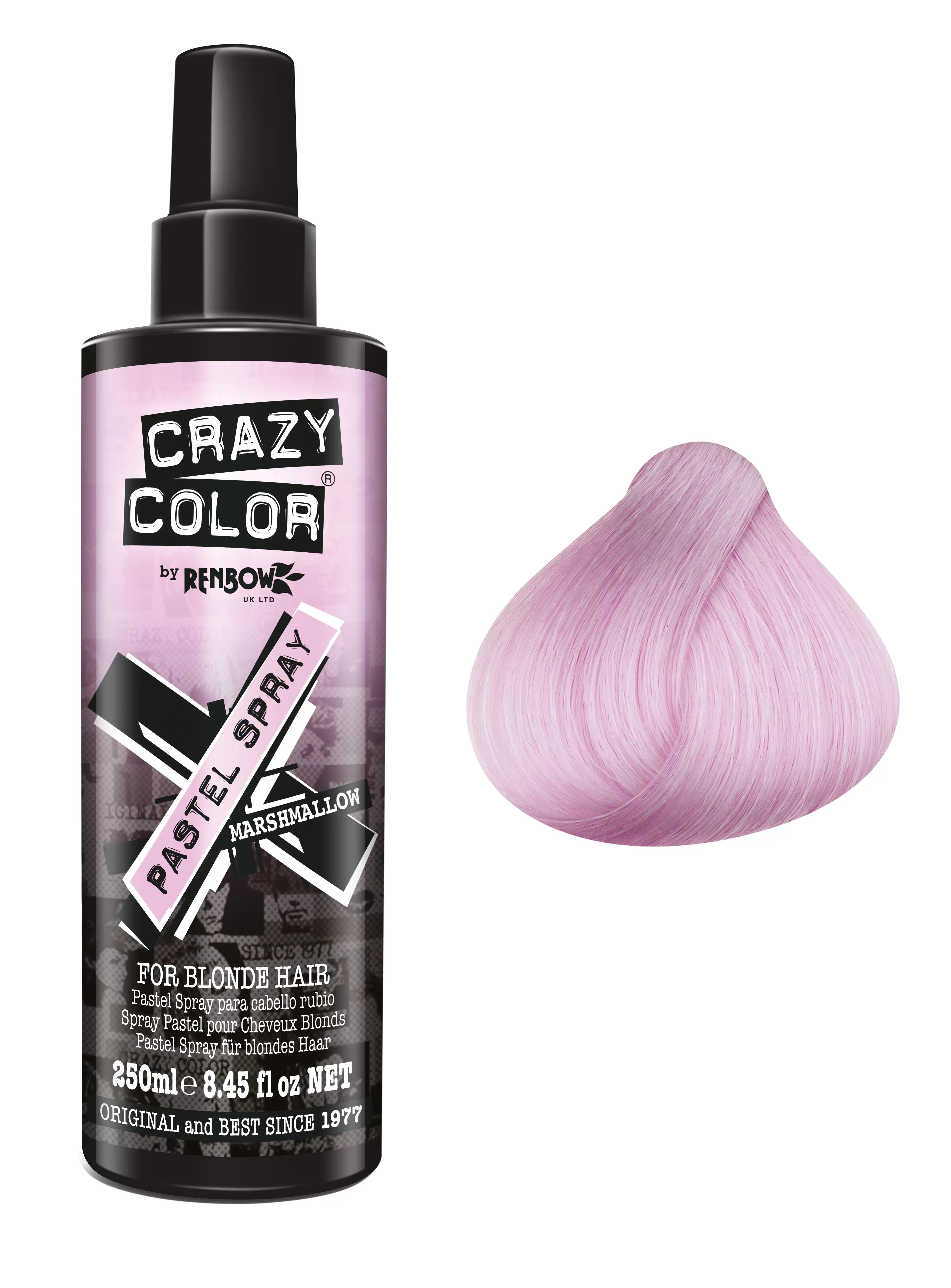 CRAZY COLOR Spray R activ Pastel Marshmallow 250ml