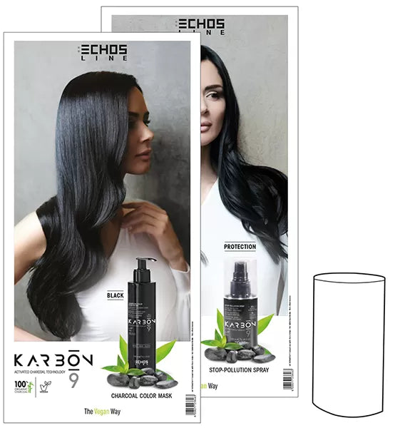 Totem carton 20x40MM GAMME CHARBON KARBON 9