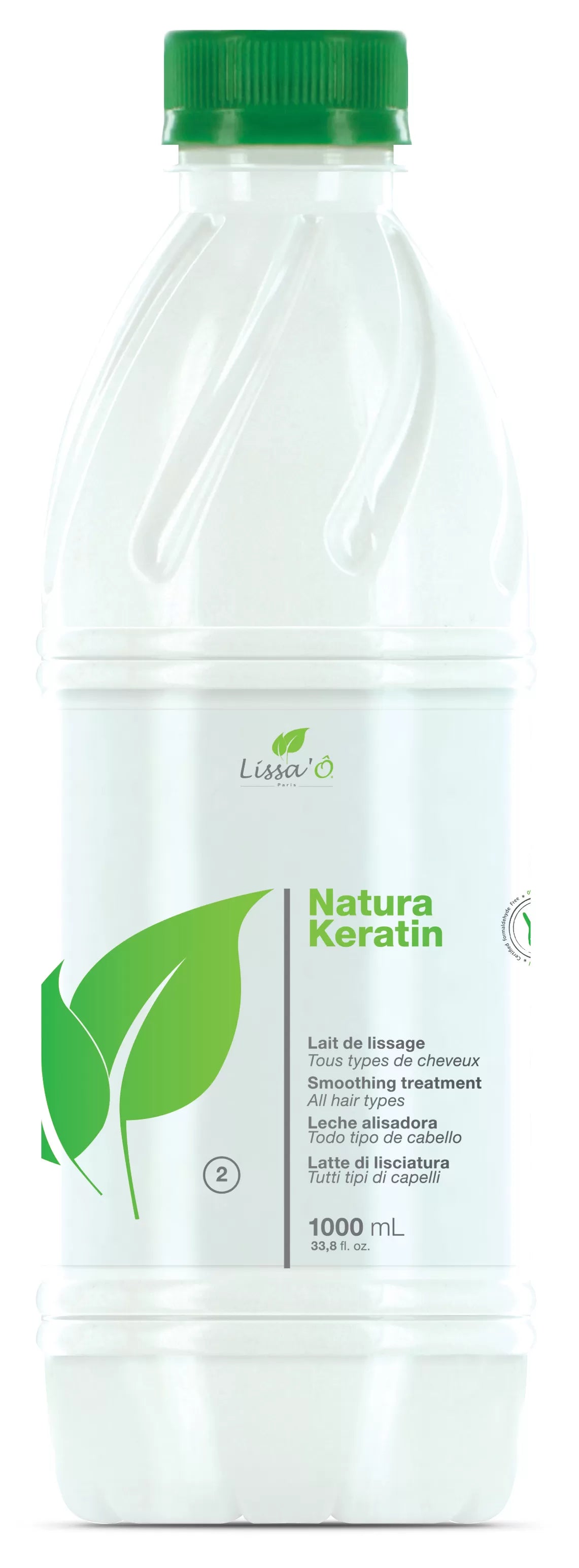 Lait de lissage Natura Keratin (1000ml) - LISSA'O