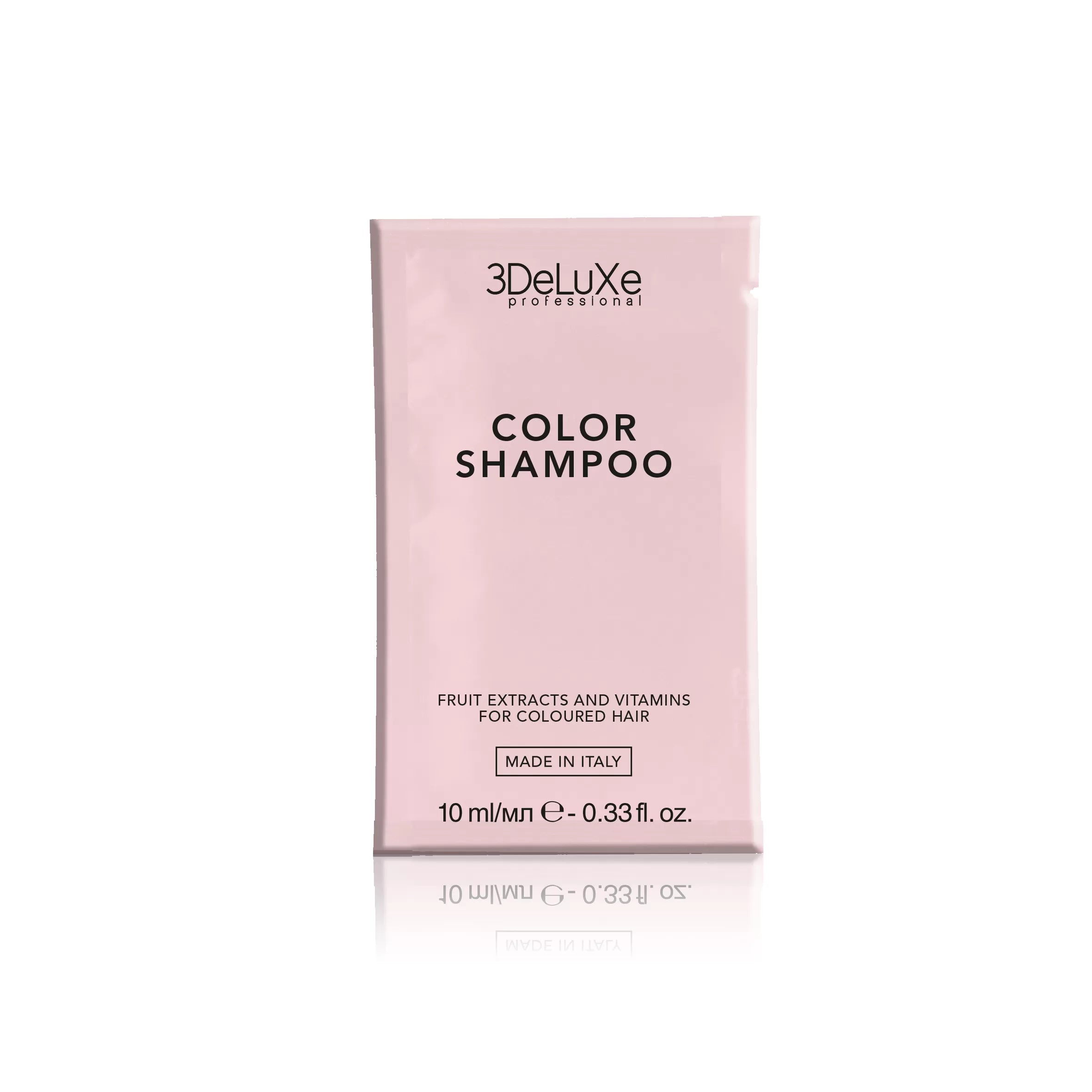 3DeLuxe Shampo.testeur10 ml Cheveux colorés x 50