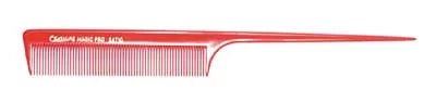 Peigne classique à  queue, dents fines rouge Cent-
