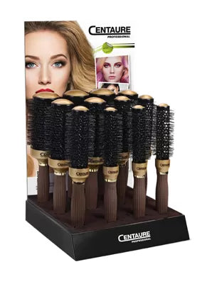 Display with 12 METARUBY brushes