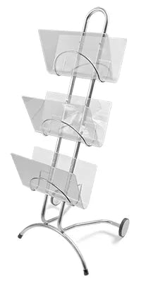 Magazine Trolley Krystal Chariot pour journaux