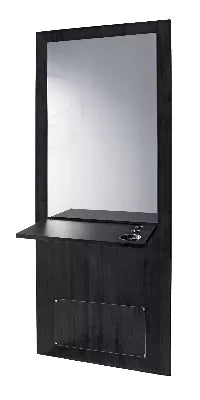 COIFFEUSE DANY NOIRE AVEC MIROIR ET TABLETTE