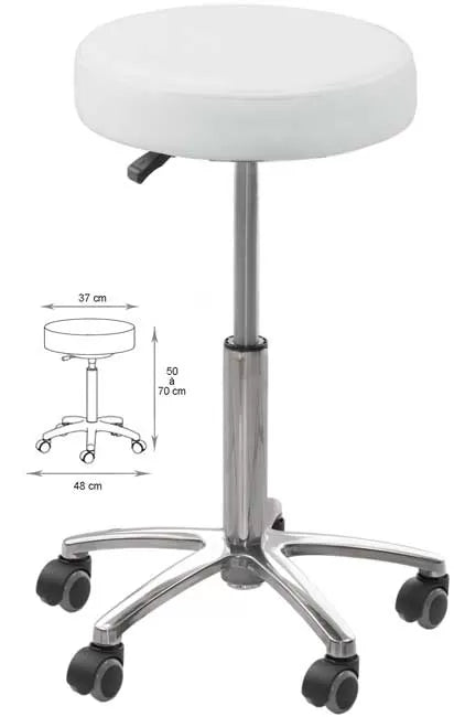 Tabouret de Coupe Santiag-2 Blanc