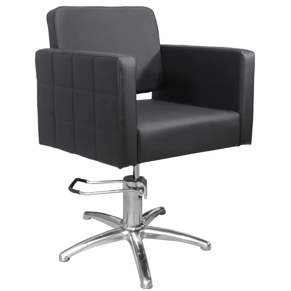 Fauteuil de Coiffure CAPRI - Noir, Pompe Hydraulique