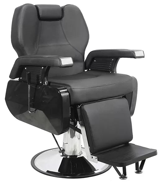 Fauteuil barber PROMONT-2-45 noir chromé