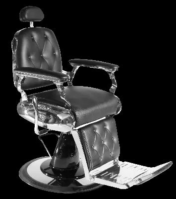 Fauteuil barber TRIUMPH-2 noir chromé