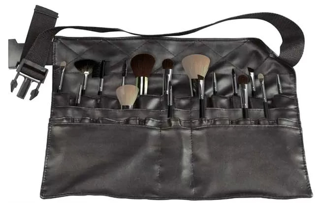 Trousse MAKE UP - Ceinture Réglable, Capacité 24 Pinceaux