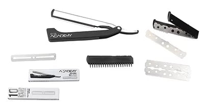 Rasoir ACADEMY Shift long avec 10 lames mini