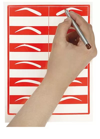 Plaque Maquillage Pour 12 Sourcils