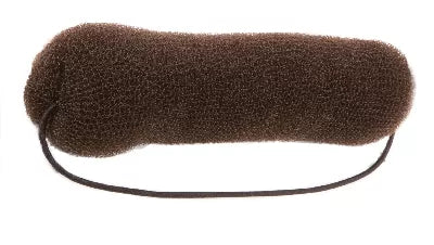 Crepon à chignon long - Chatain - 4x18cm