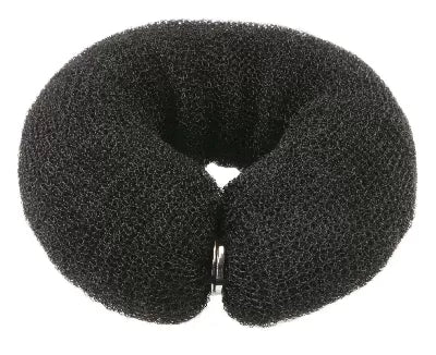 Crepon à chignon long - Noir - 4x23cm