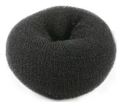Crepon à chignon pouf - Noir