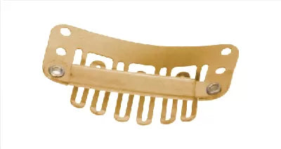 Peigne Miniclip 6 dentsPostich mm x2 BrunL32 H13mm