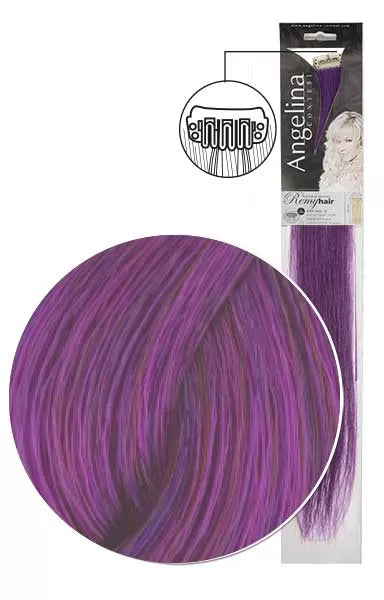 Mèche Ag-Ct Remyhair 2 Clips Pourpre 7X45Cm X1