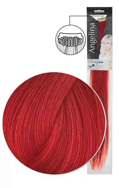 Mèche Ag-Ct Remyhair 2 Clips Rouge 7X45Cm X1