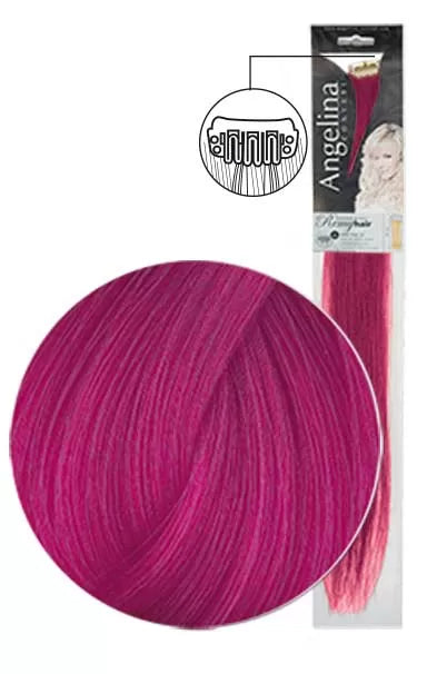 Mèche Ag-Ct Remyhair 2 Clips Fushia 7X45Cm X1