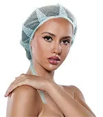 Bonnet A Tirette Elastic Model Eco Bleu