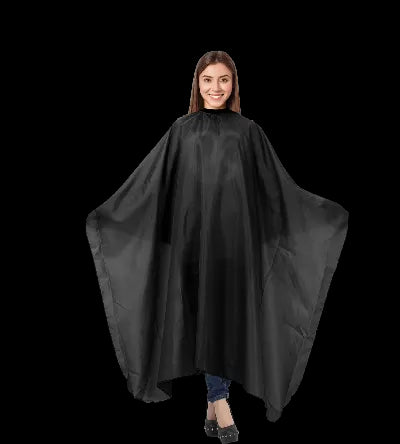 Cape Poncho BAZIK - Noir, 125 x 145 cm, Polyester Taffeta