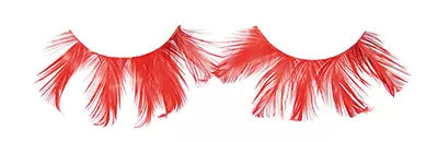 Crazy Plume Red X2 False Eyelashes With Glue