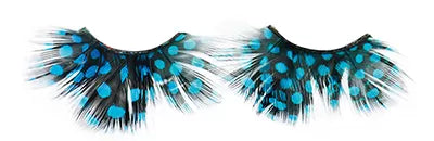Faux Cils Crazy Plume Noir Poid Bleu X2 Aveccol