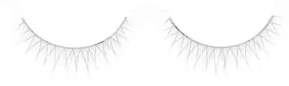 FAUX CILS COLORE BLANC x2 AVEC COLLE