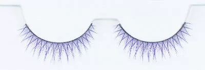 FALSE EYELASHES COLOR VIOLET x2 WITH GLUE