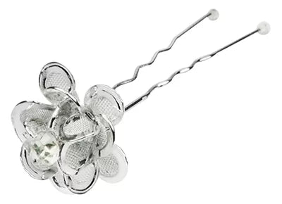 Décorcoif Eping.Flor Stras Argentx5