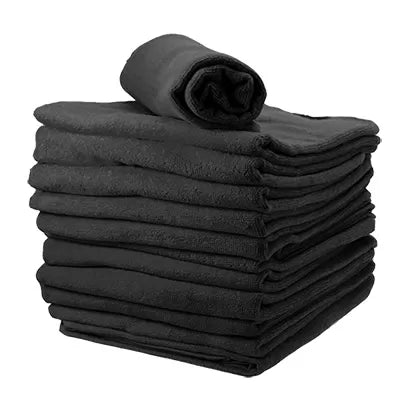 Serviette éponge noire 100% coton (60x90cm) x12