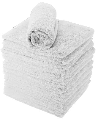 Serviette eponge coton ECO x12 BLANC 50 80