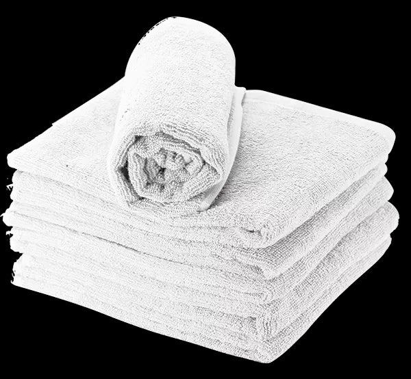 Serviette blanche 100% coton (50x90cm) x6