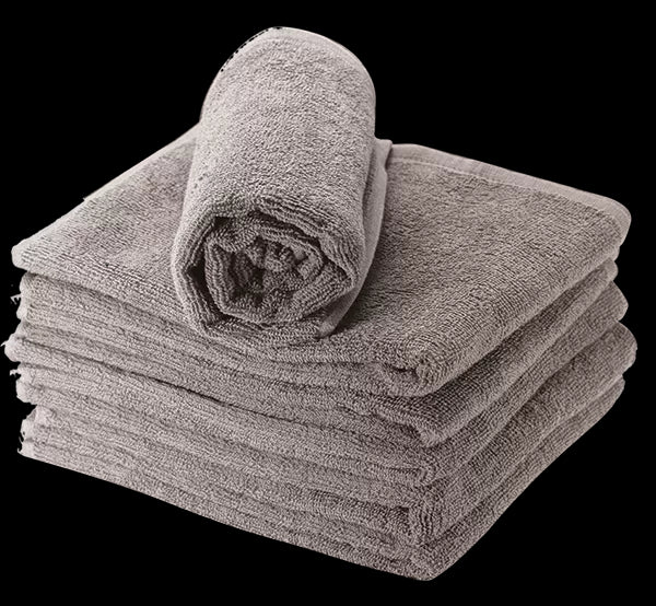 Serviette marron 100% coton (50x90cm) x6