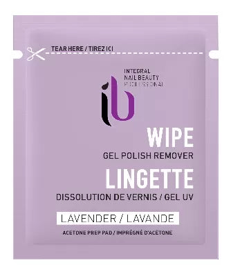 Dissolvant GEL-LACK x10 lingetteS 5x5CM IB-NAIL