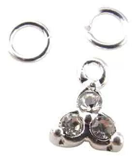 Bijou Ongle 3 Stras Argent - IB