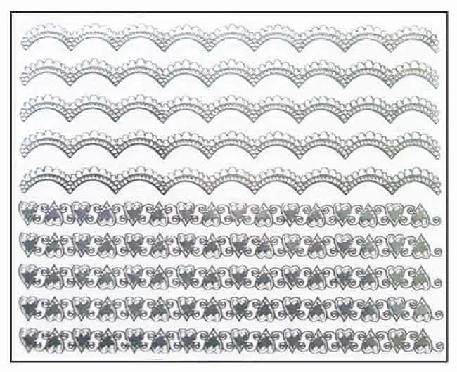 Décor Ongles Argent Fleurs Mns17 - IB