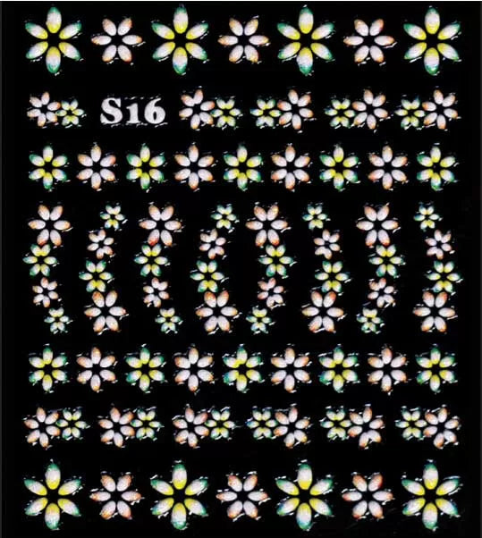 Décor Ongles Color Fleurs S-16 - IB