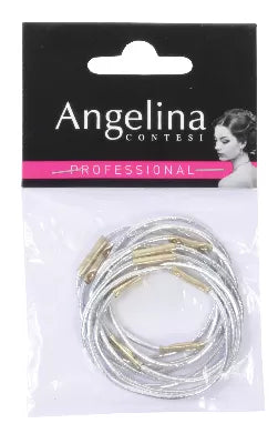 Elastique Gaine Argent Ponytail x10 (45mm)