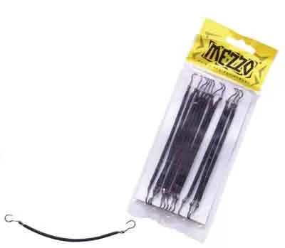 Elastiques à crochet Noir x12 (130mm)