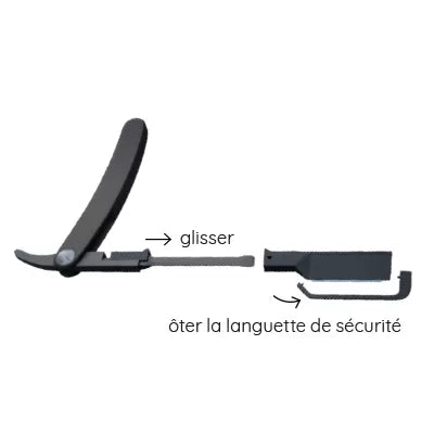 Kit Rasoir CLICK & CLEAN + 80 LAMES - CERUNIK