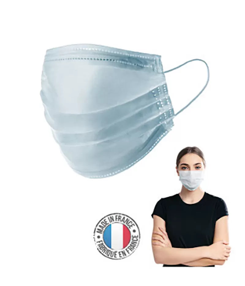 Masque médical bleus boite de 50pcs