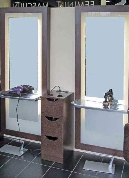 COLOR MEUBLE INTER COIFFEUSE MAKY 3 TIROIRS