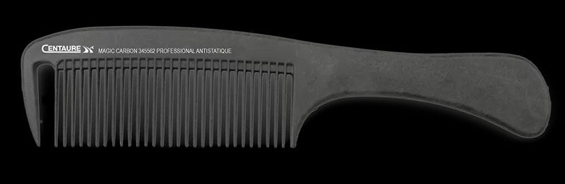 Peigne Carbone démêloir 21.5cm + 2 pinces - Centau