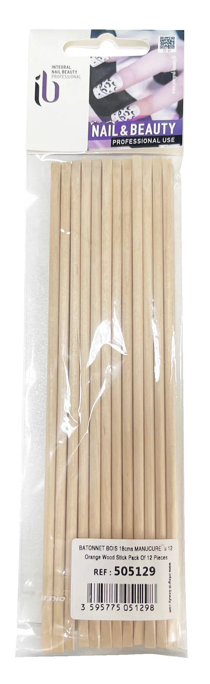 Batonnet Bois 18Cms Manucure X12