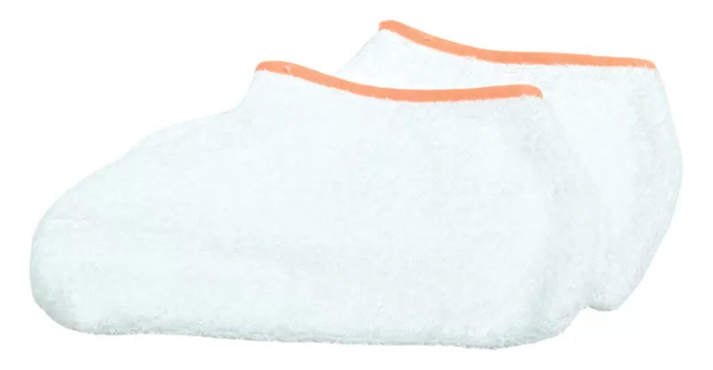 Chaussons pédicure eponge blancs x2