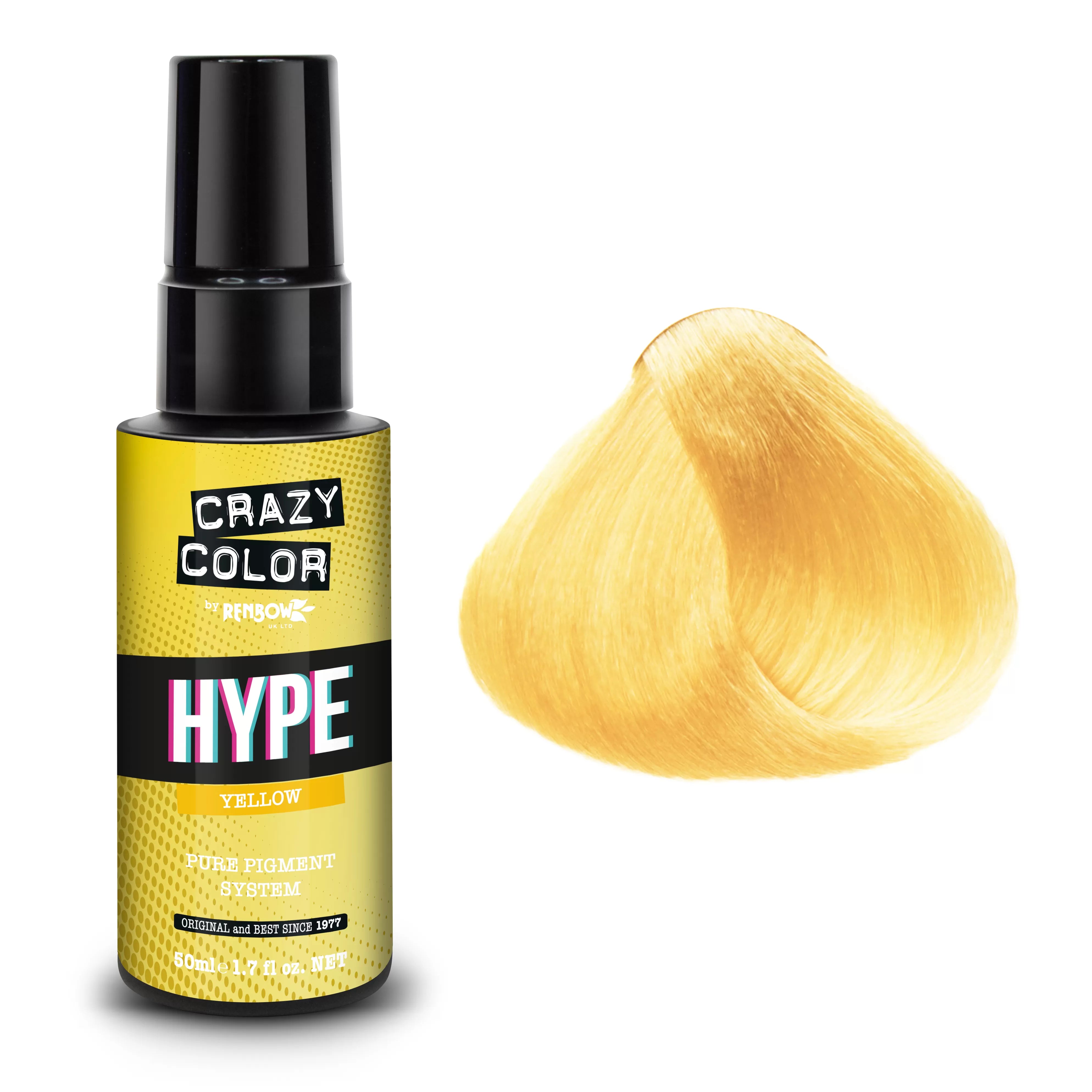 Pigment Colorat.CrazyColor JAUNE YELLOW 30ML (ex50