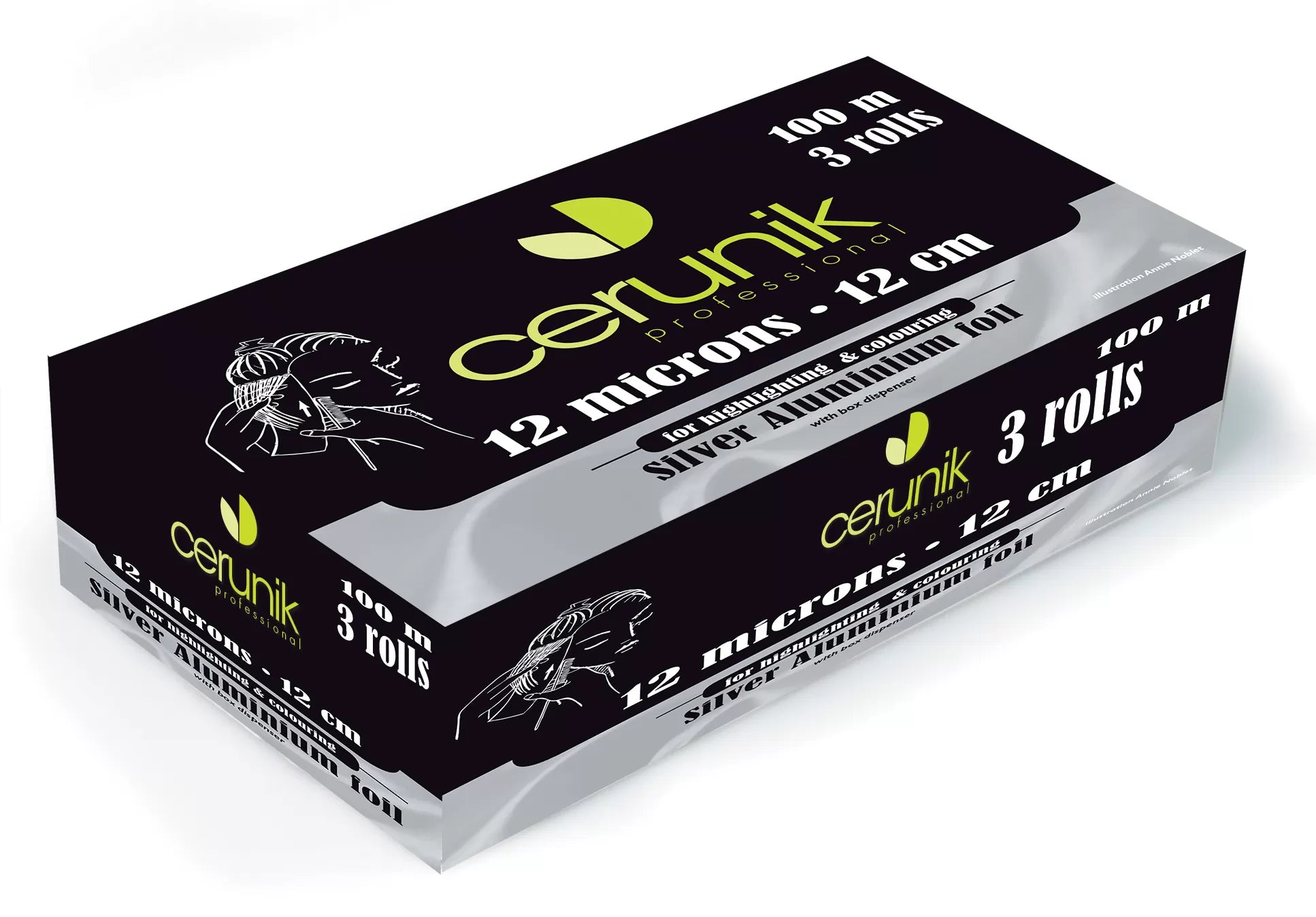 Aluminium lot 3 rouleaux 100M (12cm x 12 Microns)