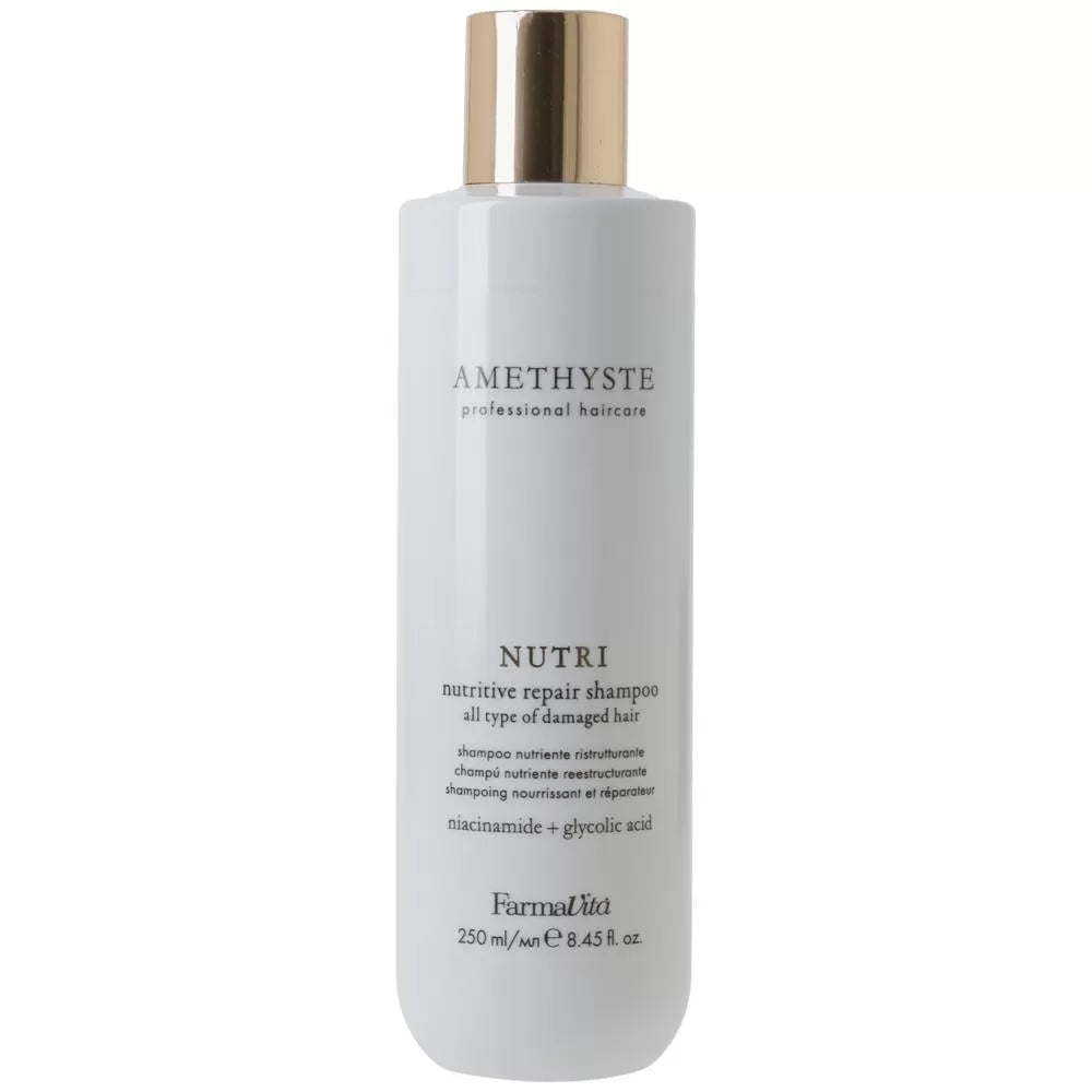 Shampooing réparateur nutritif - Cheveux abîmés - Amethyste NUTRI - (250ml)