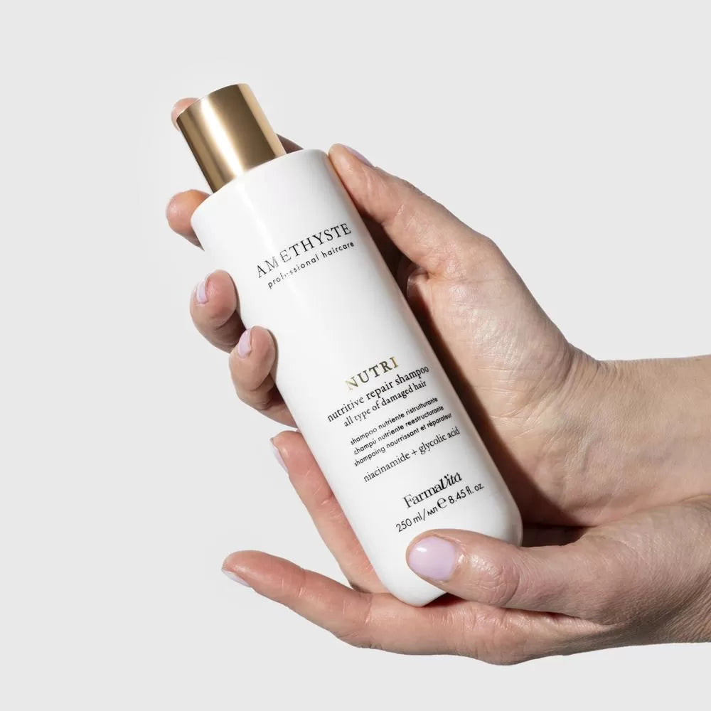 Shampooing réparateur nutritif - Cheveux abîmés - Amethyste NUTRI - (250ml)