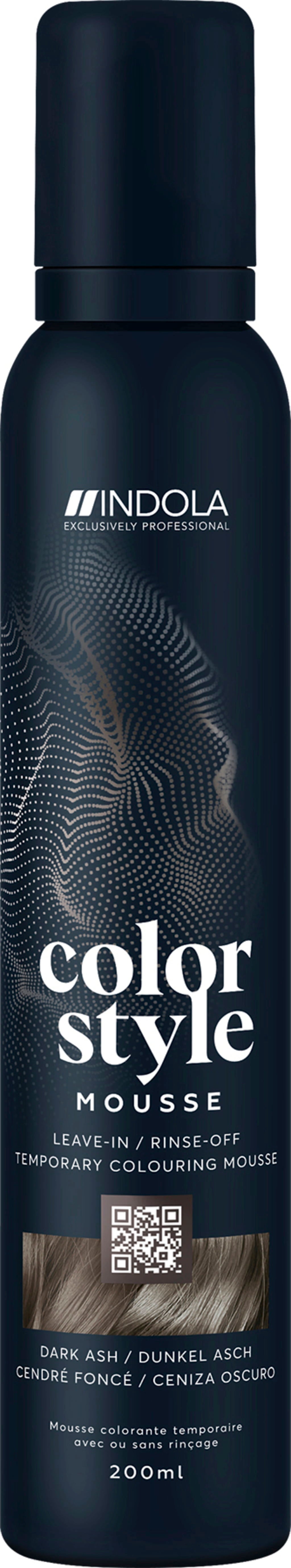 INDOLA COLOR STYLE MOUSSE Dark Ash 200ml